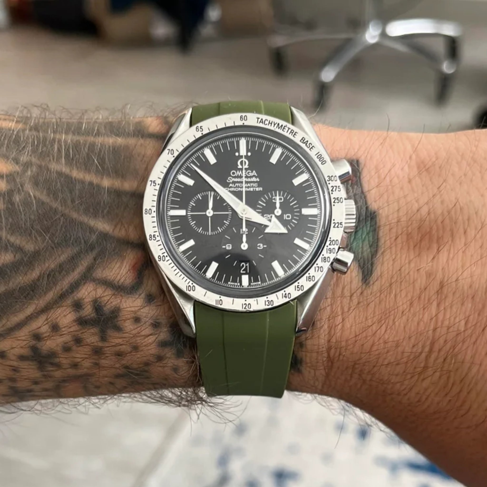 Omega Speedmaster Straps HighQuality Rubber Bands Helvetus®