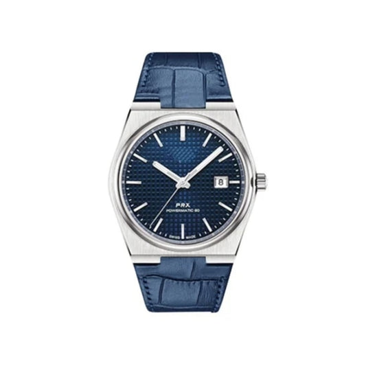 Leather Strap for Tissot PRX - Classic Blue