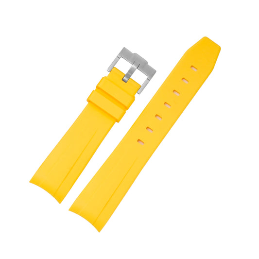 Rubber Strap - For Omega Speedmaster - Yellow