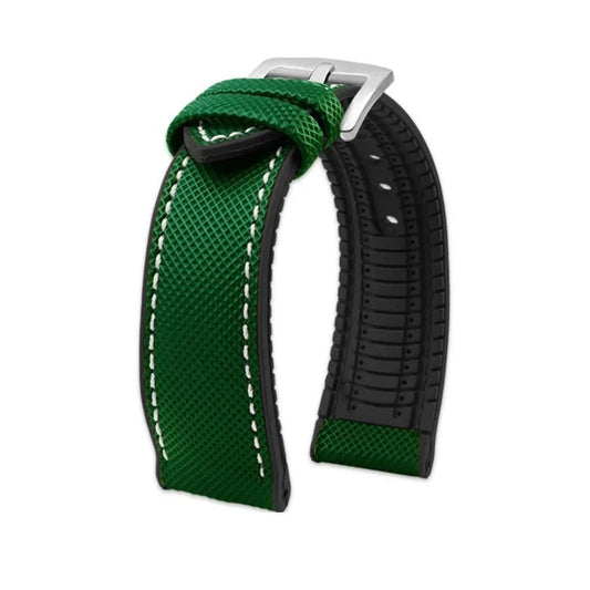 Rubber Strap - For Blancpain X Swatch - Basil Green