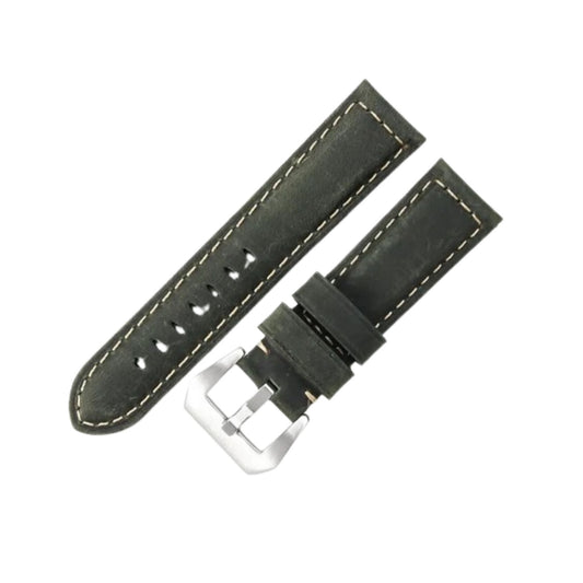 Leather Strap - For Panerai - Olive Green