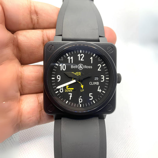 Rubber Strap - For Bell & Ross BR-01 | BR-03 - Grey