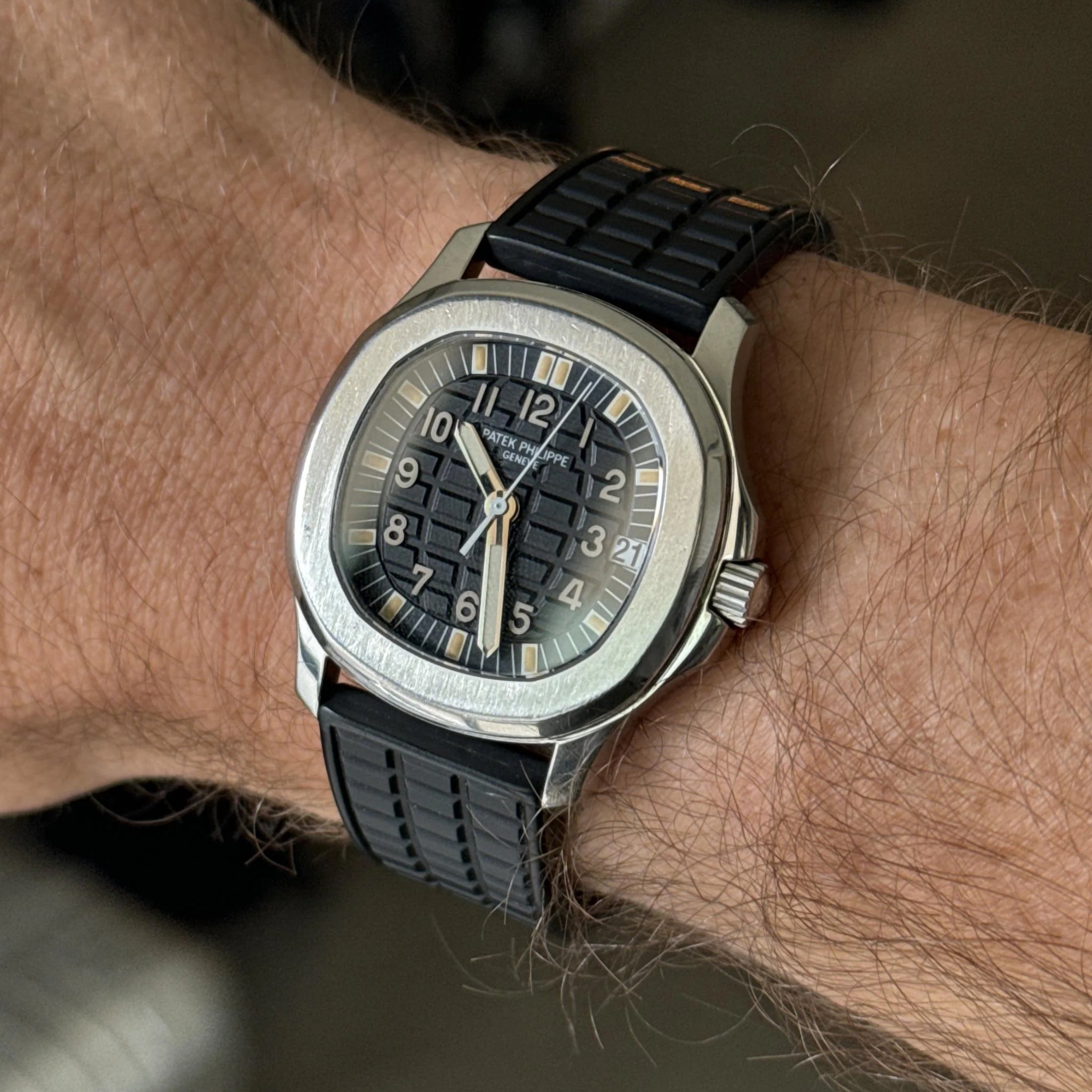 Rubber Strap - For Patek Philippe Aquanaut 5067A - 001, 5065, 5066, 5064 - Black - Helvetus