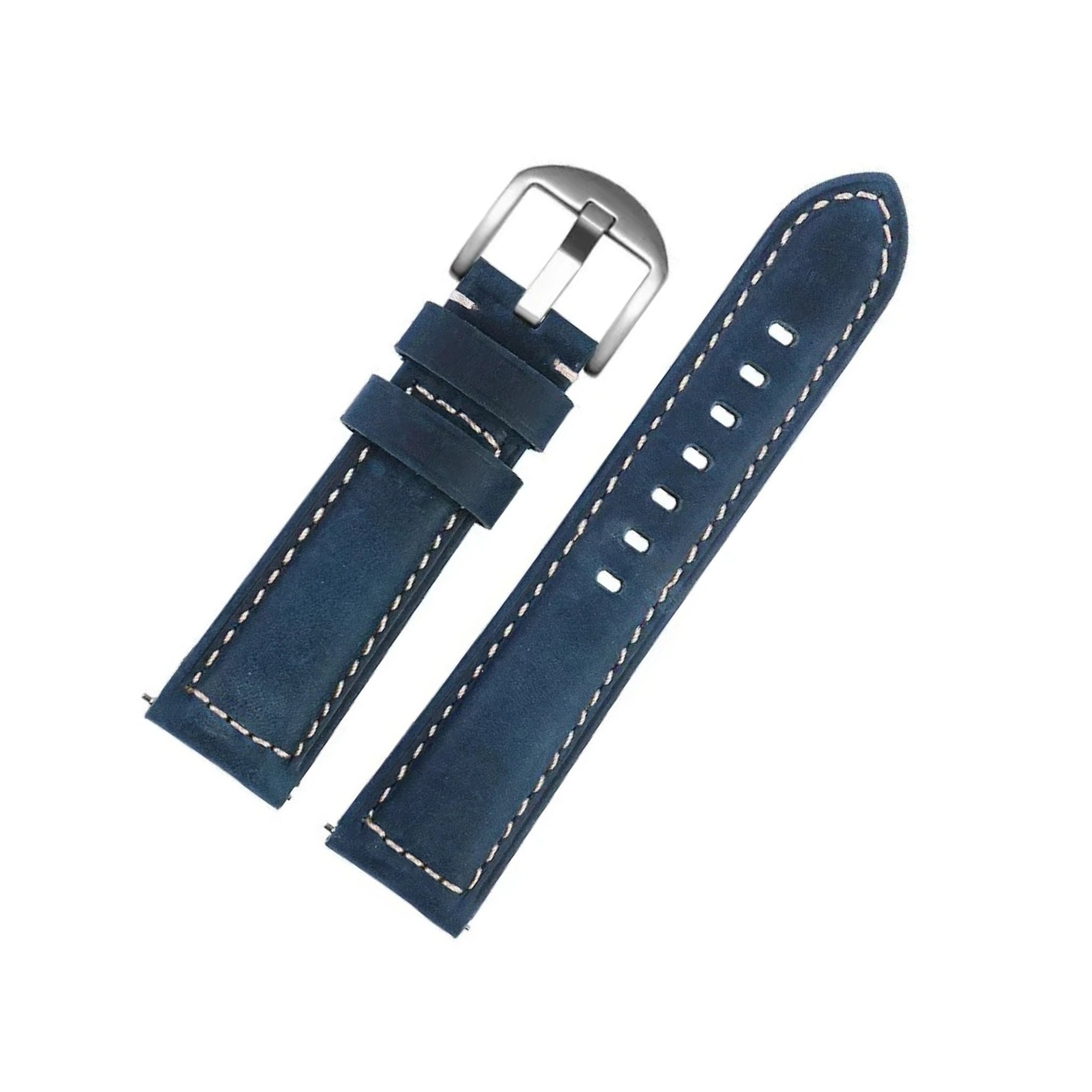Leather Strap for MoonSwatch Blue