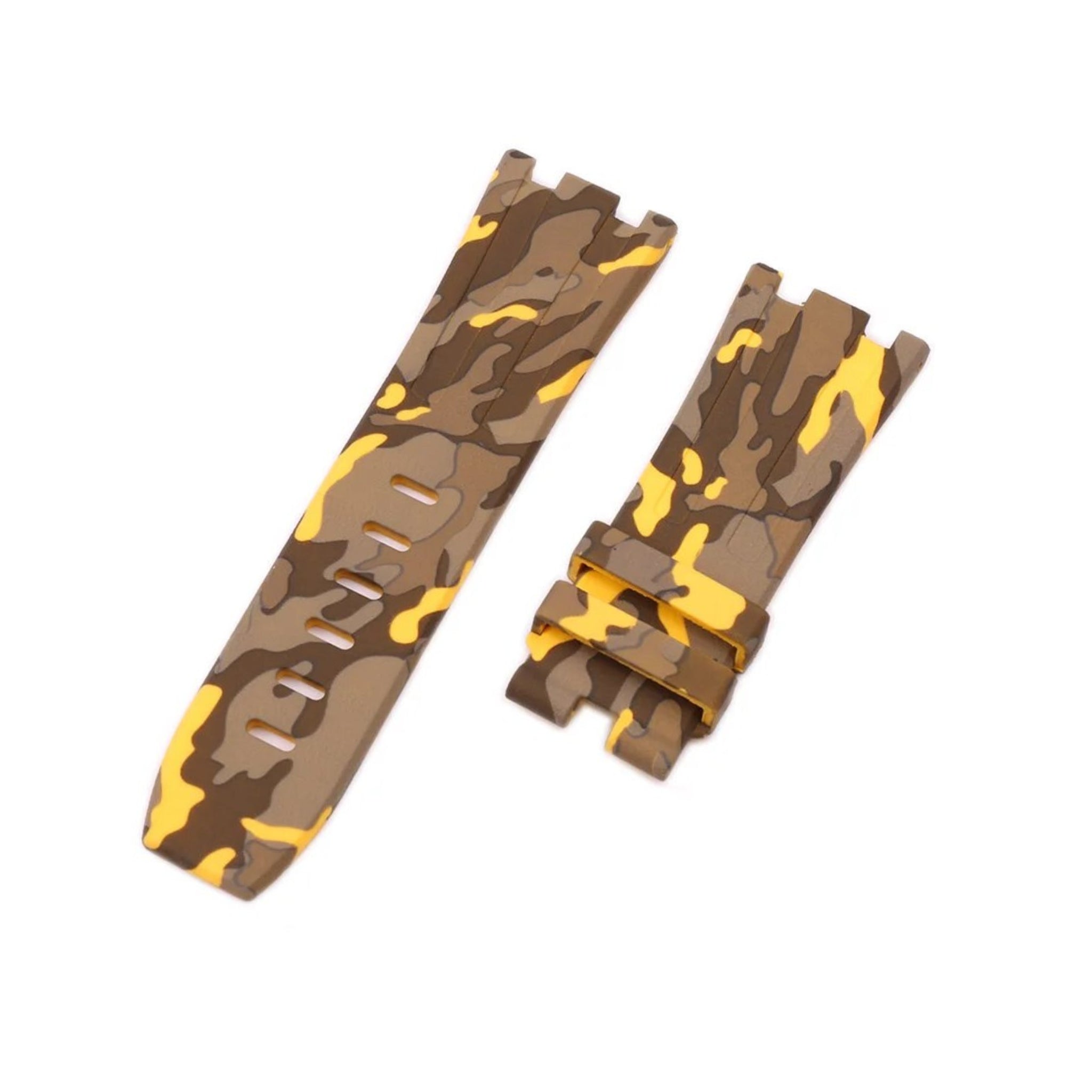 Audemars Piguet Diver Rubber Strap in Yellow Camo Helvetus® Switzerland