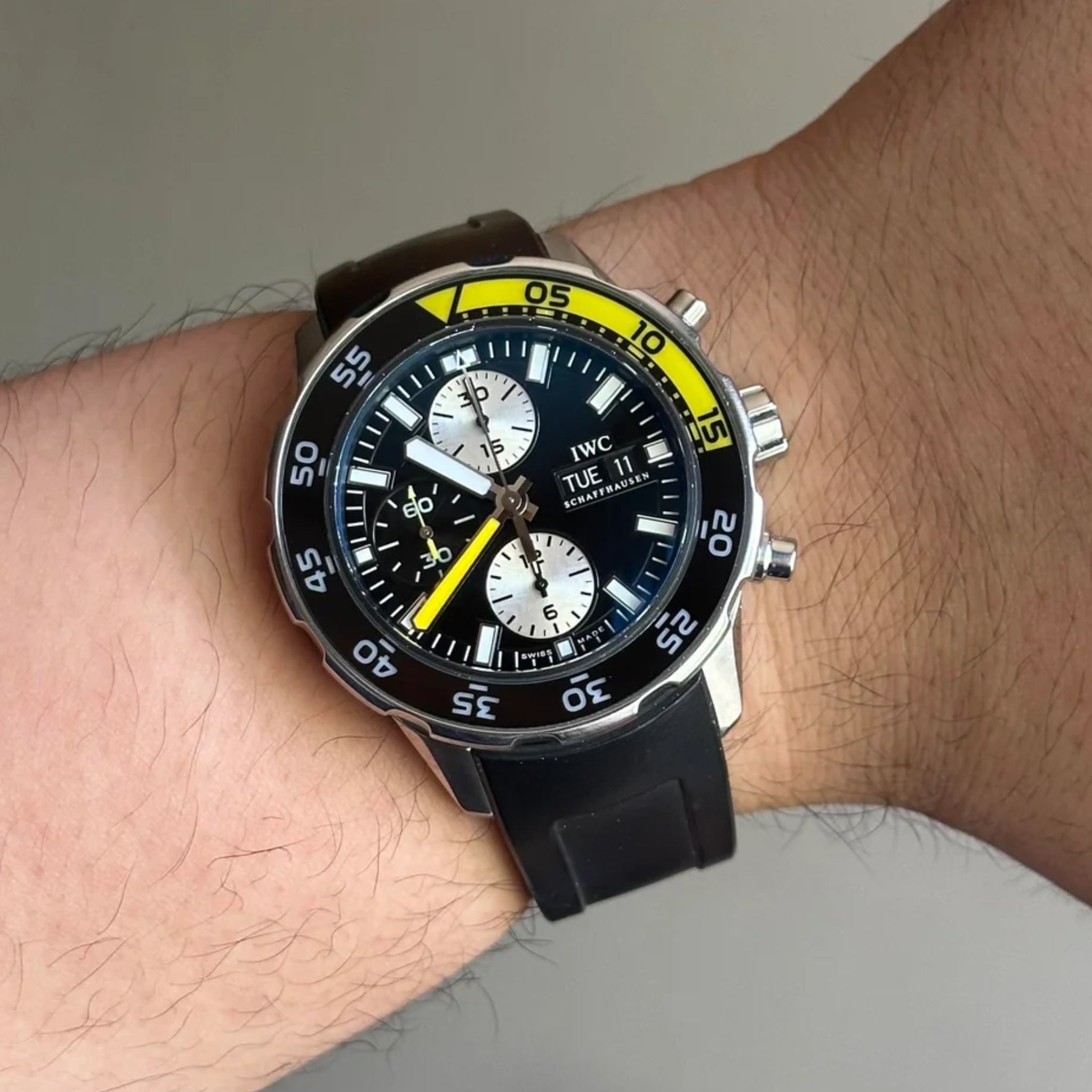 Rubber Strap - For IWC Aquatimer 2000 - Black - Helvetus